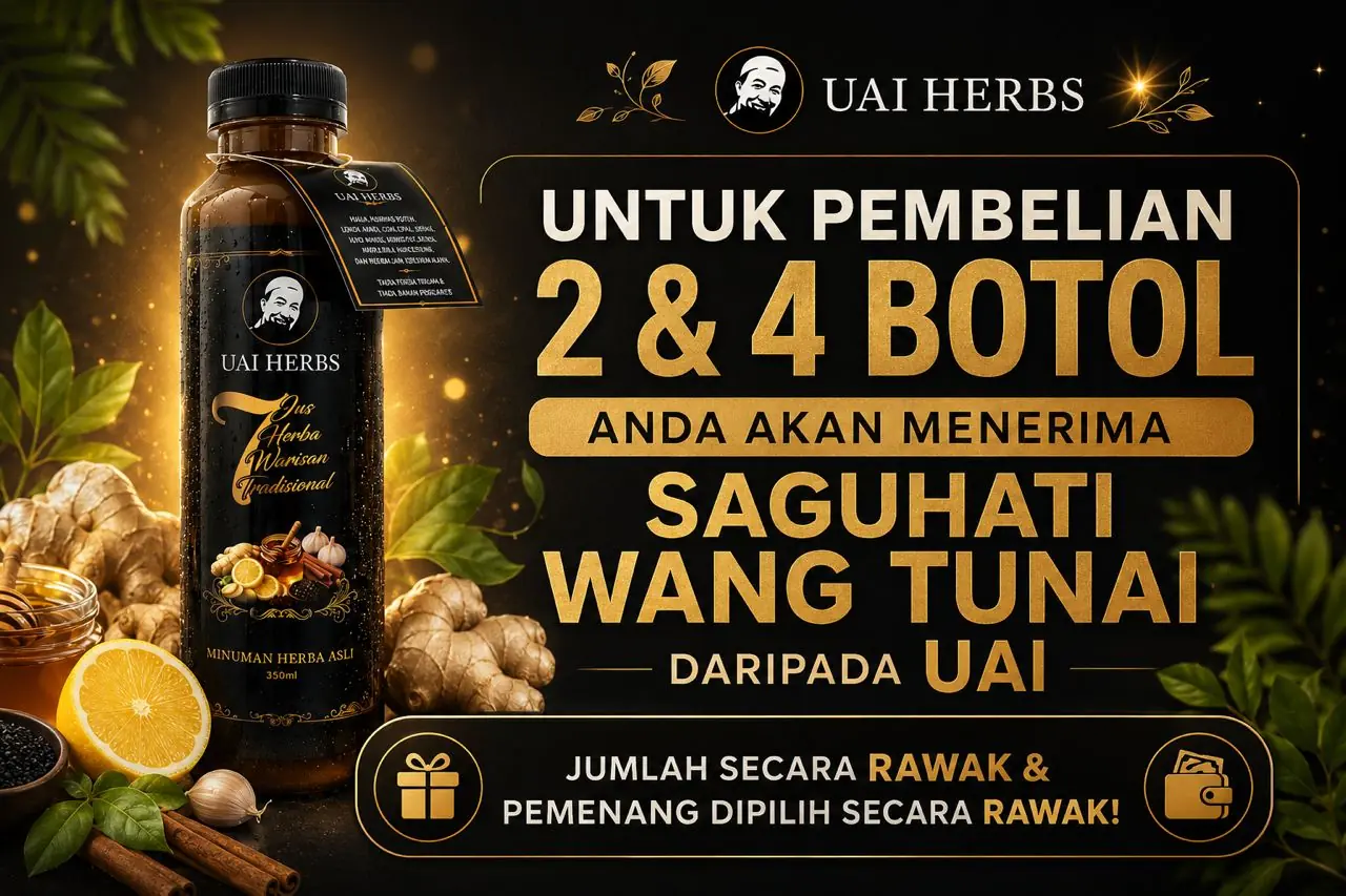 Hadiah saguhati pembelian Jus UAI Herbs